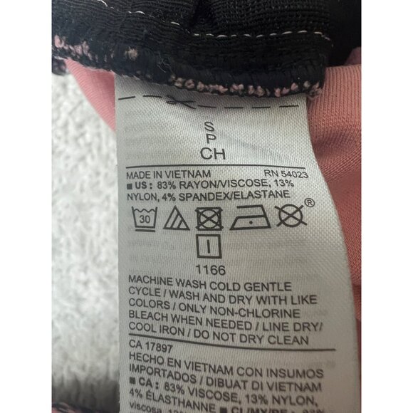 Womens Old Navy Pink and Black Checkered Stevie Leggings Ladies Size Small - Picture 8 of 9